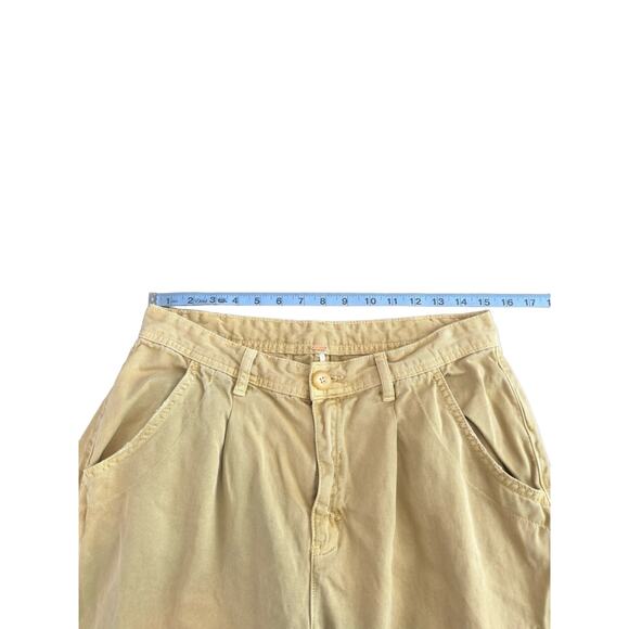 Free‎ People Pants Khaki Tan Relaxed Cya Later Skate Casual Basic Slouchy Size 8 - Picture 10 of 13